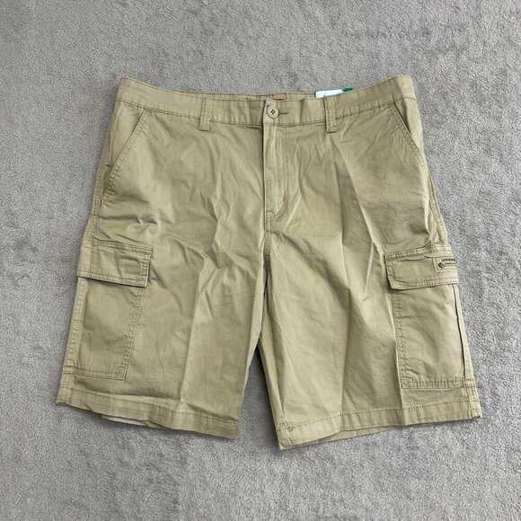 NEW Unionbay Men's Size 38 Cargo Shorts Tan Cotton Spandex Blend - Picture 3 of 8